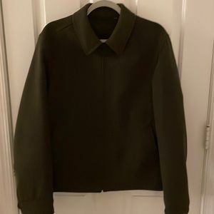Mens Uniqlo Light Wool Jacket in Brown